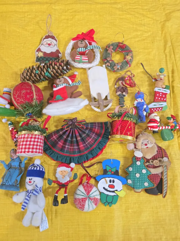 Assorted Christmas Ornaments & Holiday Decor