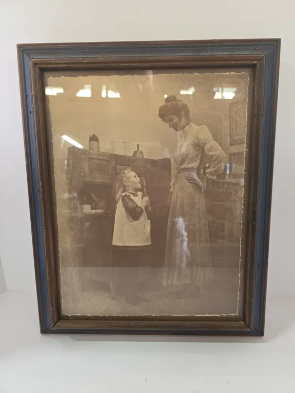 Framed Vintage Family Photograph