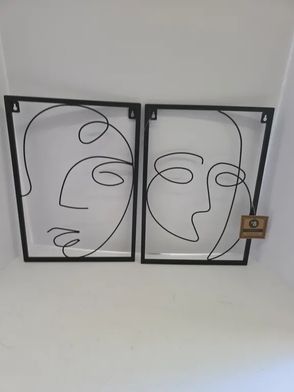Modern Metal Face Wall Art