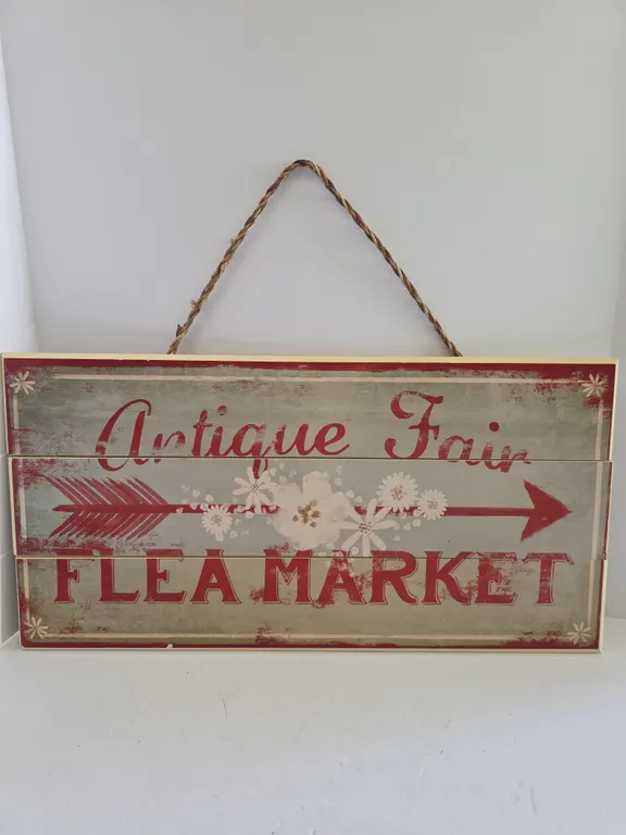 Antique Fair / Flea Market Metal Wall Sign