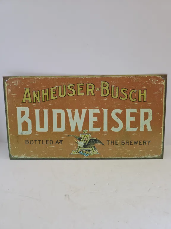 Anheuser-Busch Budweiser Metal Sign