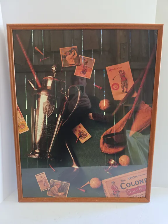 Framed Golf-Themed Art Print