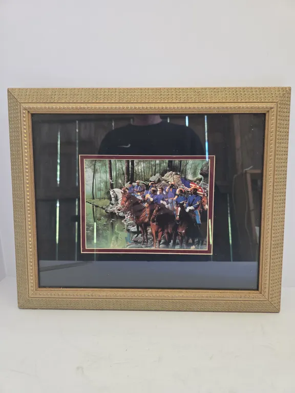 Framed Horse / Western Art Print Civil War