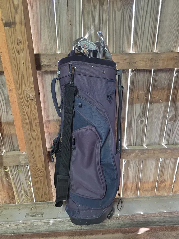 Golf Bag with Assorted Clubs
