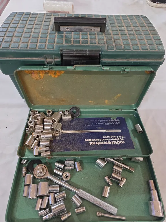 Socket Set & Metal Tool Case & Tool Box