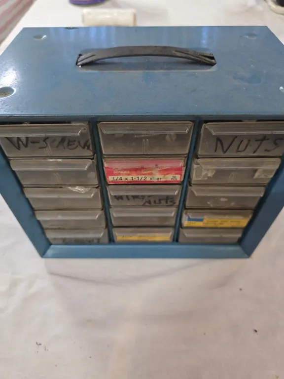 Metal Parts Organizer with Hardware