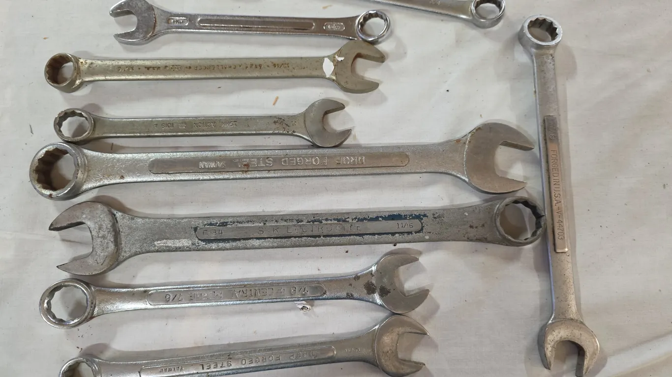 Assorted Combination Wrenches