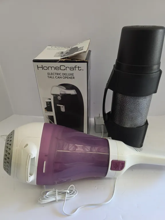 Thermos, Hand Vaccum, & Electric Can Opener Lot