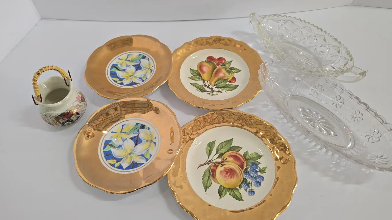 Decorative Plates & Glass Serving Pieces