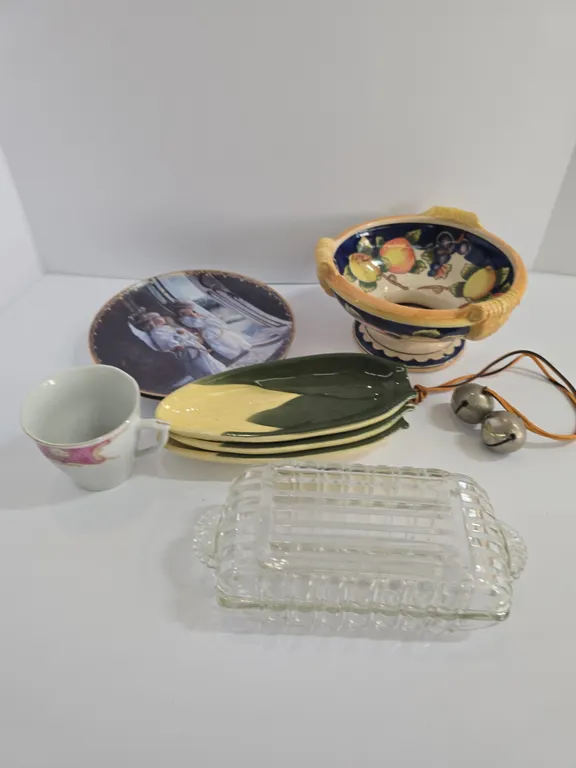 Assorted Decorative Plates & Glassware