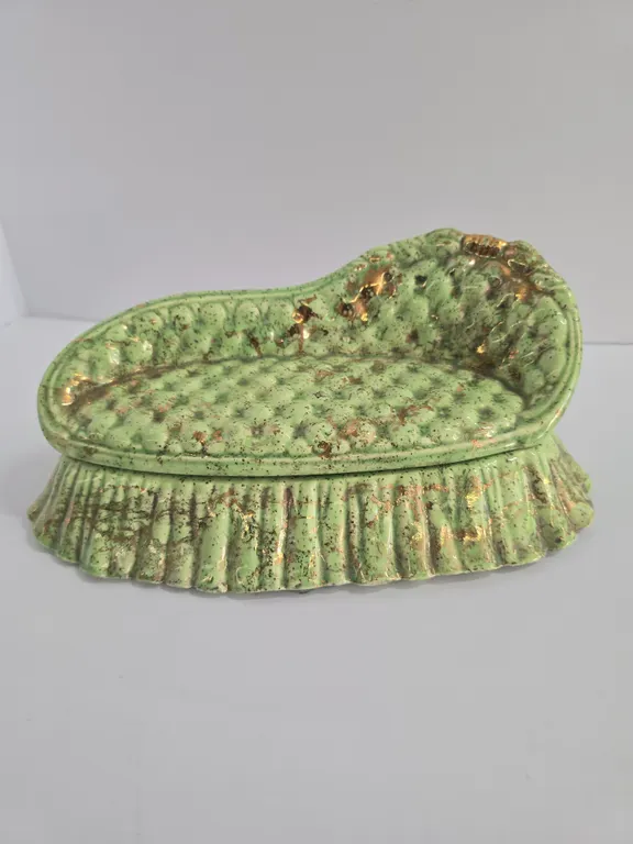 Green Ceramic Couch Jewelry Box
