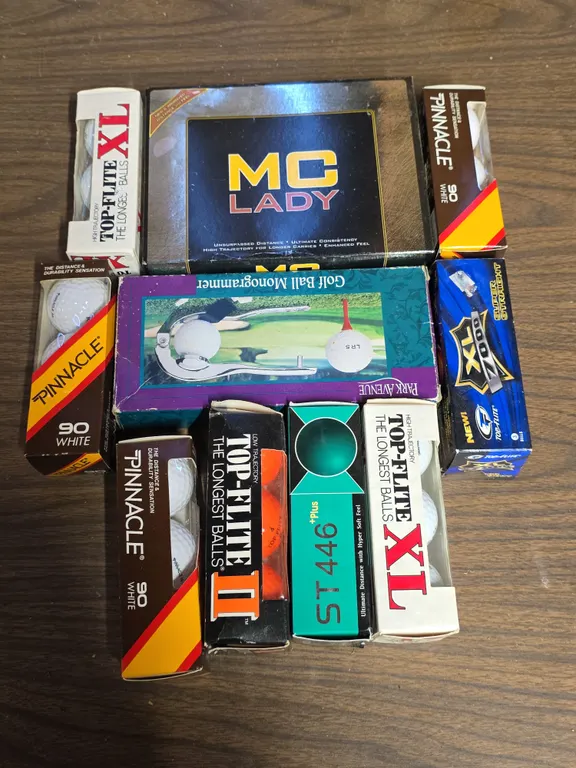 Assorted Golf Balls in Boxes