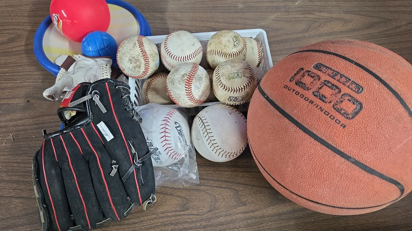 Basketball, Baseballs & Sports Equipment