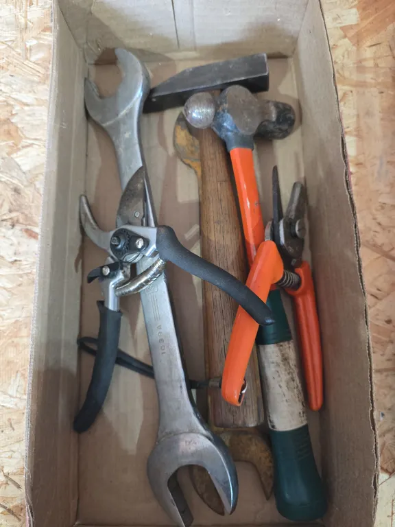 Assorted Hammers, Wrenches & Hand Tools