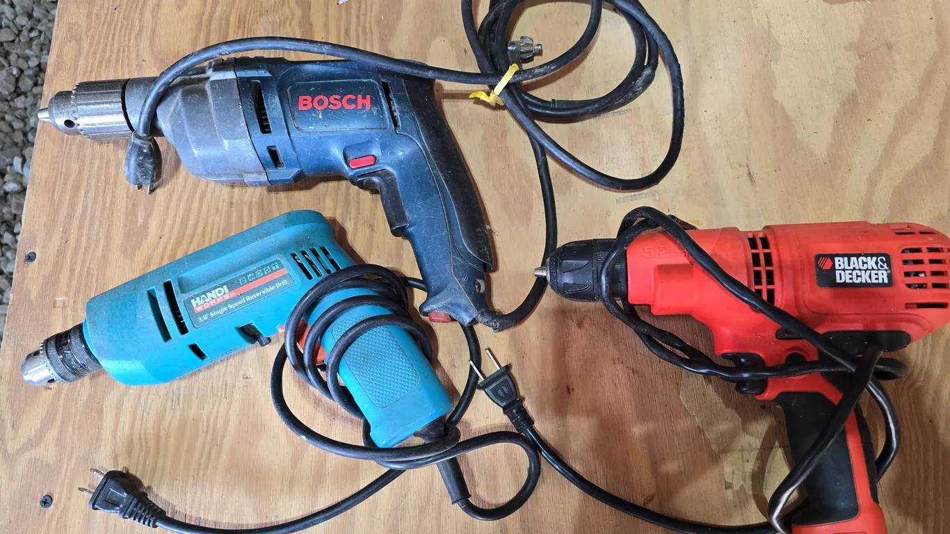 Corded Electric Drills lot of 3