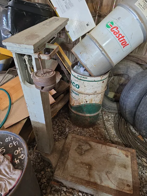 Vintage Industrial platform Beam Scale