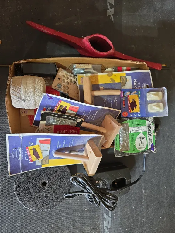Assorted Hardware, Tools & Shop Supplies