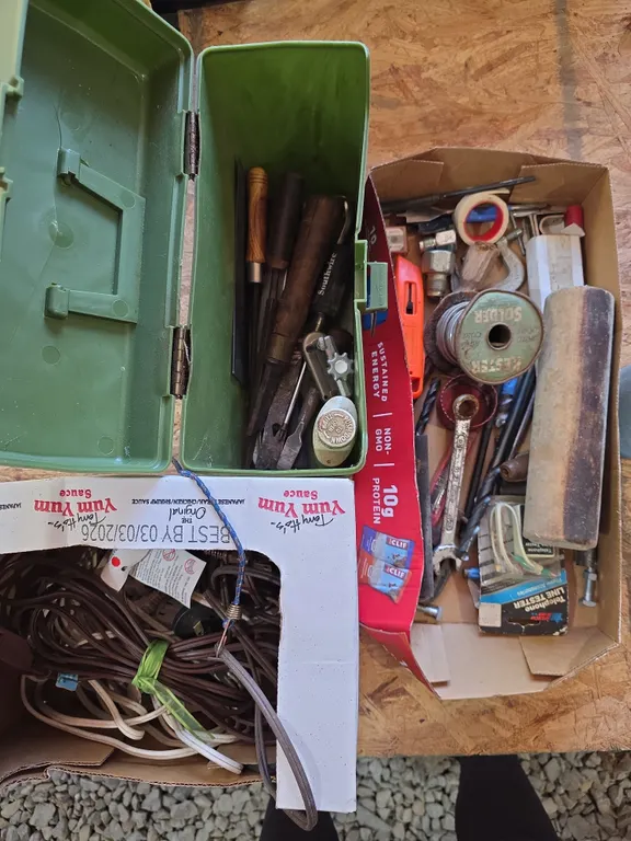Tool Box with Assorted Tools