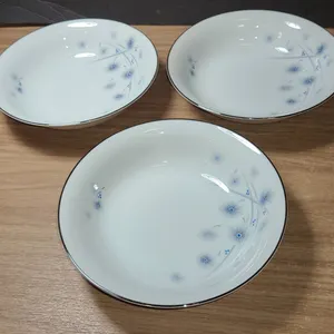 Nagoya Nippon Hand-Painted Porcelain Bowls Set of Three