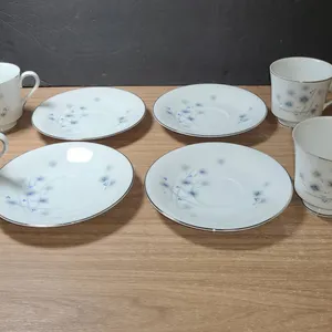 Harmony House Starflower 2022 Japan Cups & Saucers Set/4