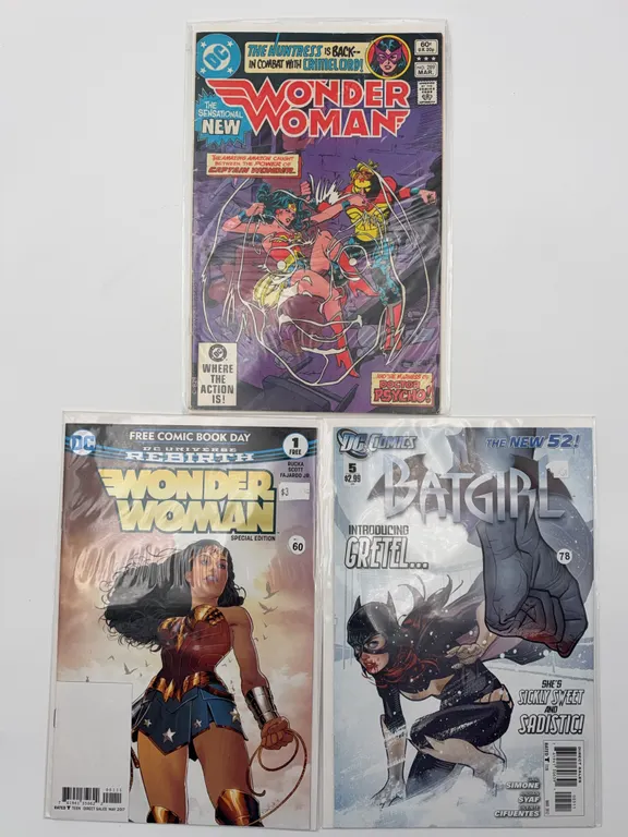 Wonder Woman & Batgirl 3 Pack Comics