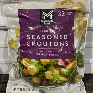 *NEW* Member's Mark Large Cut Seasoned Croutons, 32 Oz - Best By: 5/2027