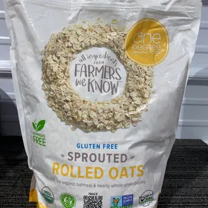 *NEW* One Degree Sprouted Rolled Oats, 5 LB Bag - Best By: 6/2027