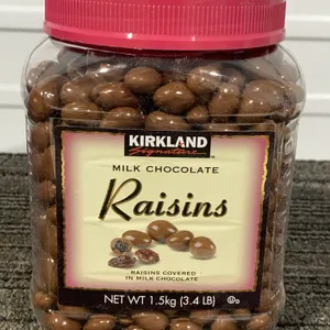 *NEW* Kirkland Signature Milk Chocolate Raisins, 3.4 Lb - Best By: 5/2027