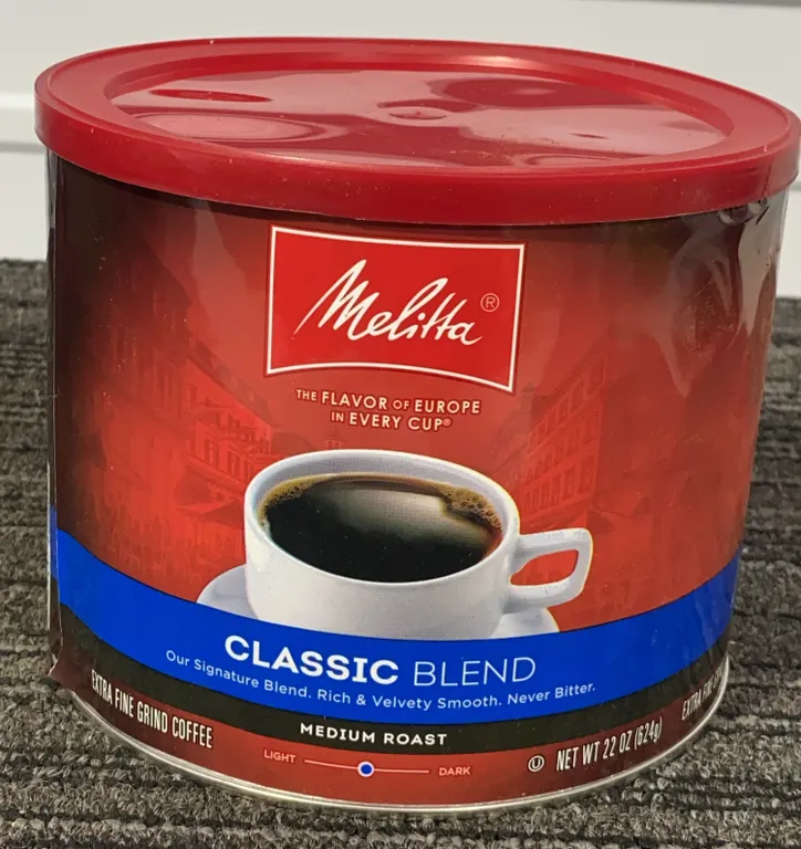 *NEW* Melitta Classic Blend Ground, Medium Roast Coffee, 22 Oz - Best By: 9/2027