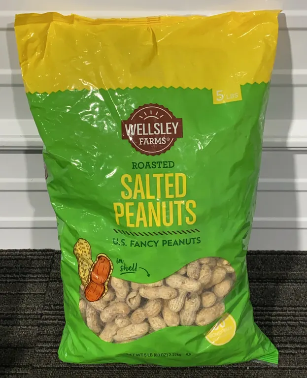 *NEW* Wellsley Farms Salted & Roasted In-Shell Peanuts, 5 Lb - Best By: 12/2026