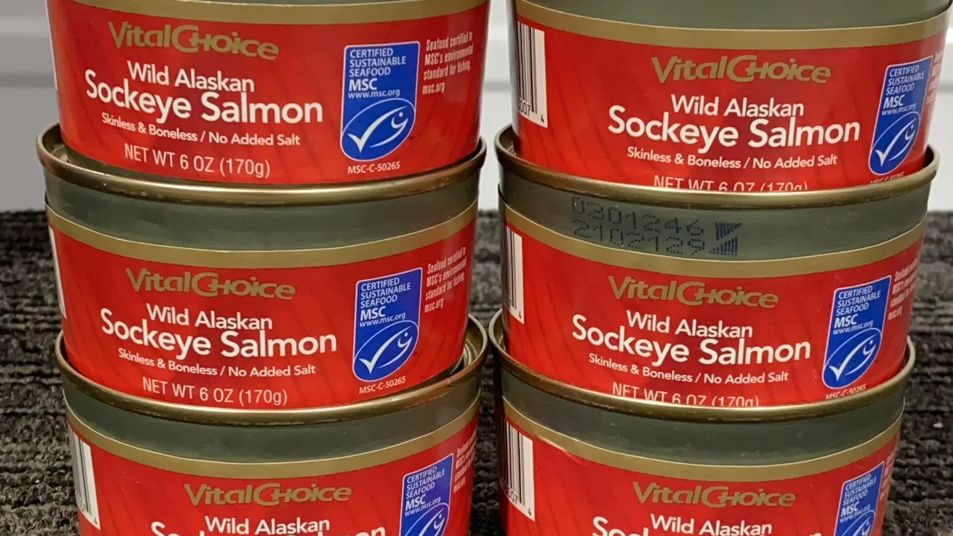 *NEW* Vital Choice Wild Alaskan Sockeye Salmon, Qty 6 - Best By: 6/2029