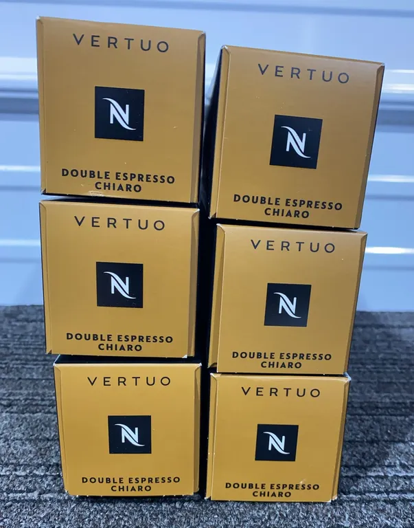 *NEW* Nespresso Vertuo Double Espresso Chiaro, 6 Packs of 10 - Best By: 11/2026