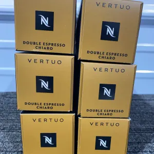*NEW* Nespresso Vertuo Double Espresso Chiaro, 6 Packs of 10 - Best By: 11/2026