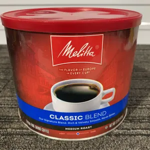 *NEW* Melitta Classic Blend Medium Roast Ground Coffee, 22 Oz - Best By: 9/2027