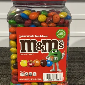 *NEW* M&M's Peanut Butter Chocolate Candy, 55 OZ - Best By: 3/2027