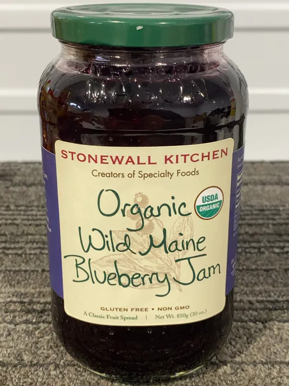*NEW* Stonewall Kitchen Organic Wild Maine Blueberry Jam, 30 Oz - Best By: 4/2028