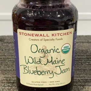 *NEW* Stonewall Kitchen Organic Wild Maine Blueberry Jam, 30 Oz - Best By: 4/2028