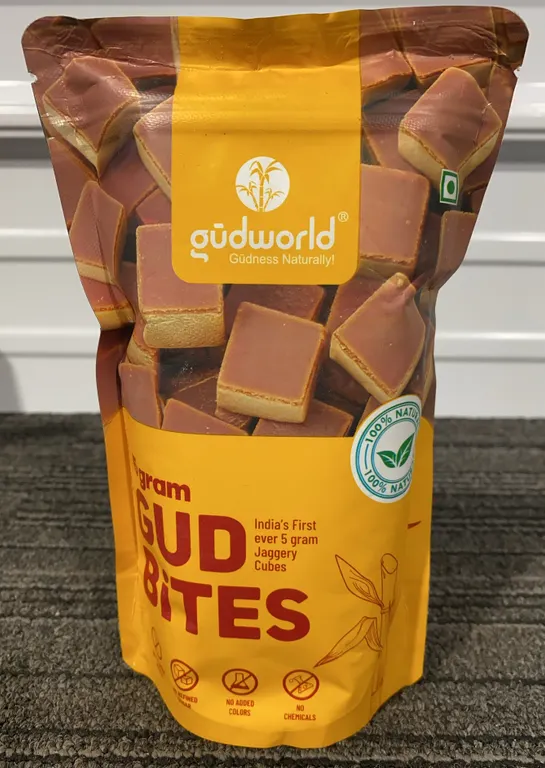 *NEW* Gudworld 5 gram Gud Bites Jaggery Cubes - Best By: 11/2027