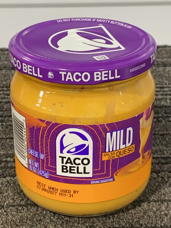 *NEW* Taco Bell Mild Salsa Con Queso Cheese Dip, 15 Oz - Best By: 1/2027