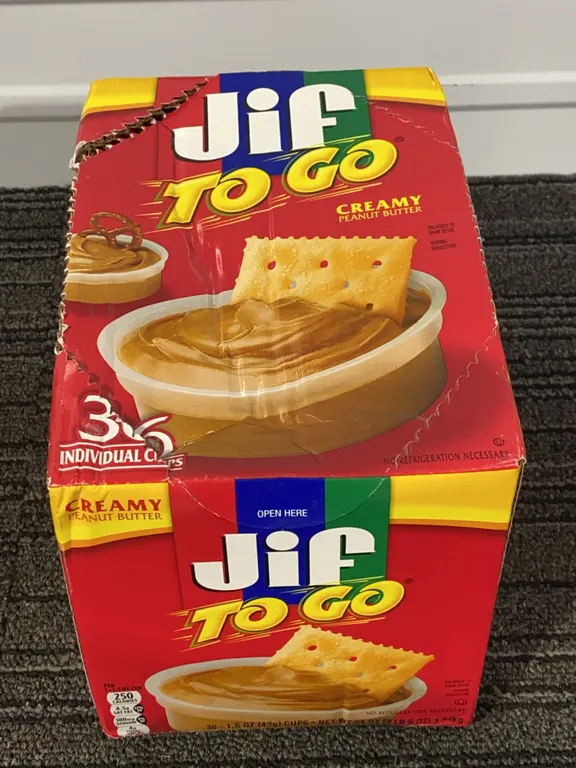 *NEW* Jif To-Go Creamy Peanut Butter - 8.8oz/30 Count - Best By: 4/2027