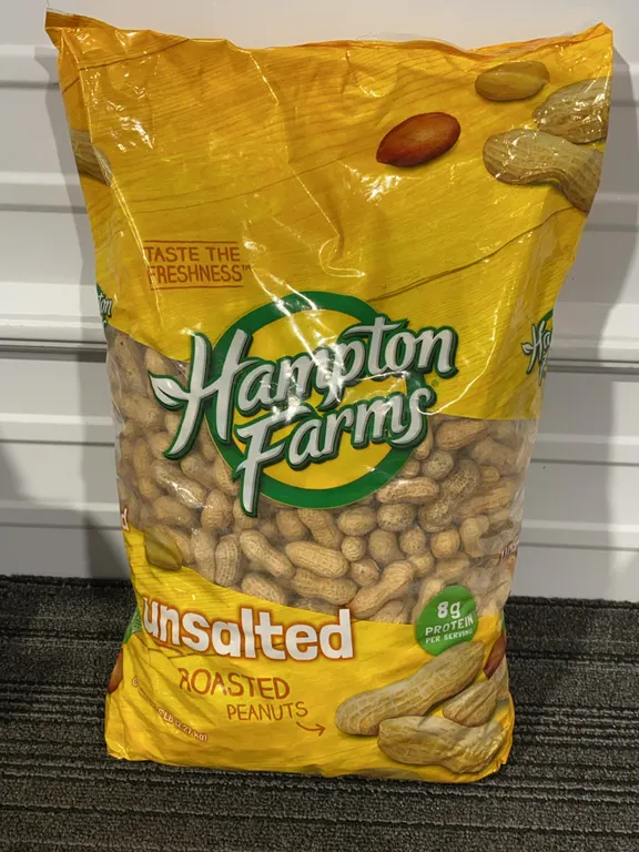*NEW* Hampton Farms Unsalted In-Shell Peanuts, 5 lbs. - Best By: 3/2027