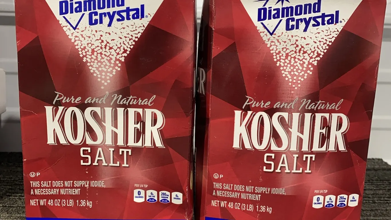 *NEW* 2 Pack, Diamond Crystal Pure & Natural Kosher Salt - Best By 3 Years After Opening