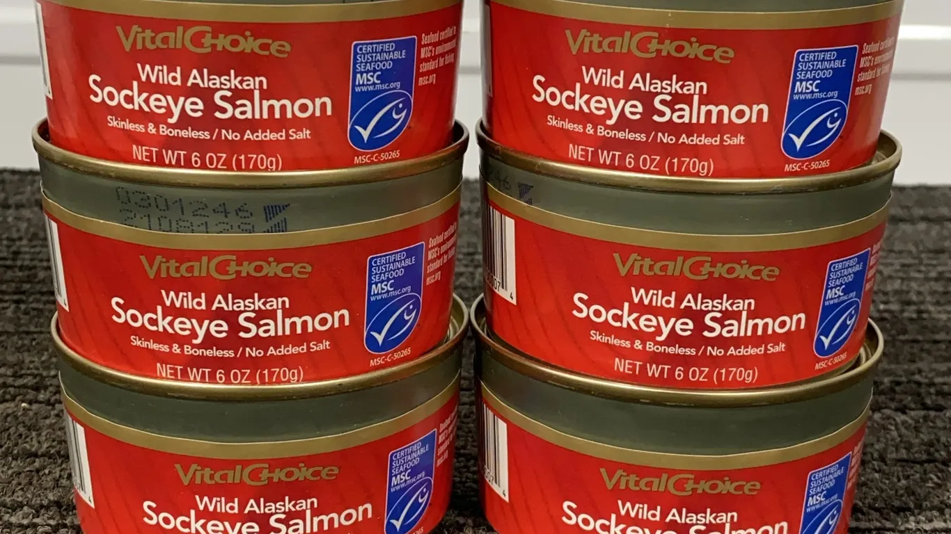 *NEW* Vital Choice Wild Alaskan Sockeye Salmon, Qty 6 - Best By: 6/2029