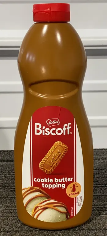 *NEW* Lotus Biscoff Cookie Butter Topping Sauce, 35.2 Oz - Best By: 3/2027
