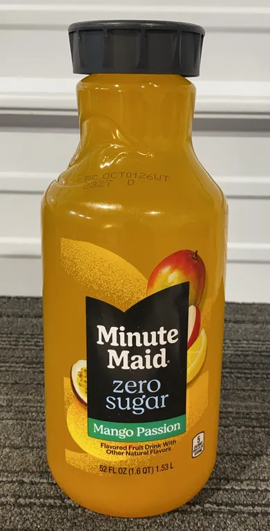 *NEW* Minute Maid Zero Sugar Mango Passion Juice Drink, 52 Fl Oz - Best By: 10/2026