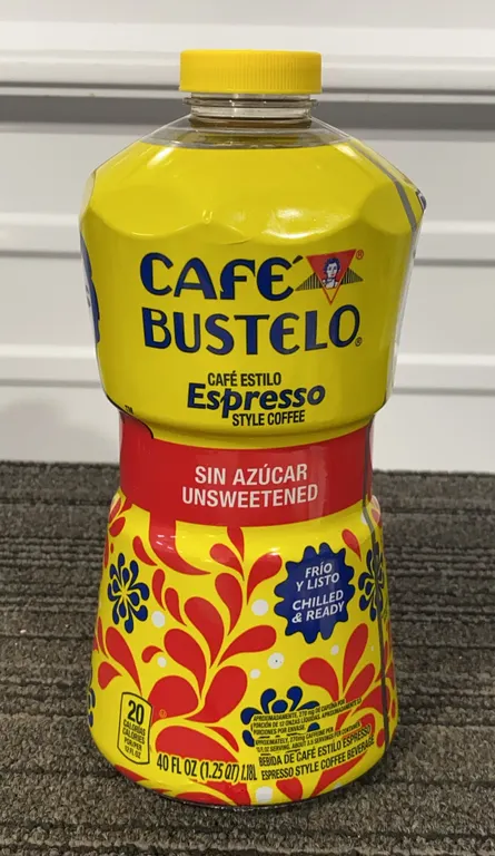 *NEW* Café Bustelo Unsweetened Espresso-Style Iced Coffee, 40 Fl Oz - Best By: 10/2026