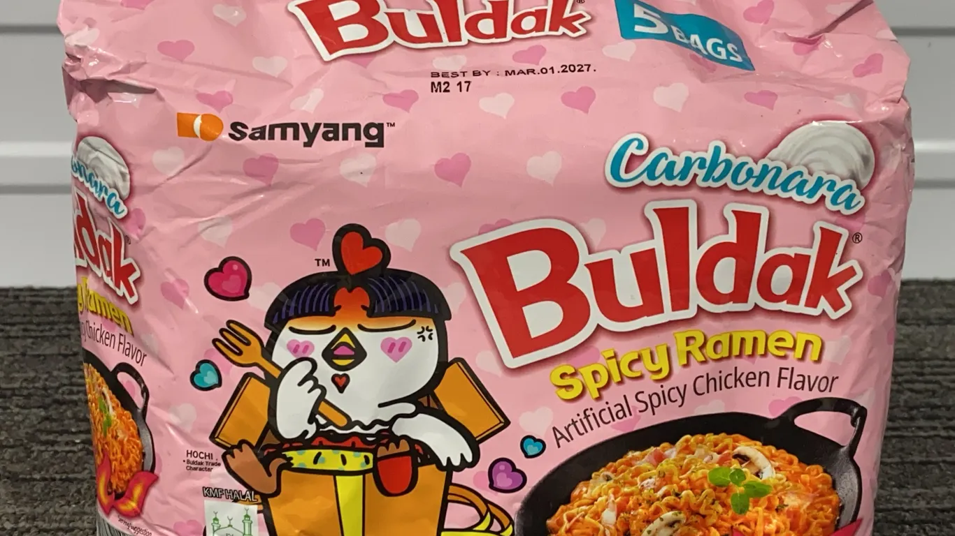 *NEW* Samyang Carbonara Buldak Spicy Ramen, 5 Pack - Best By: 3/2027