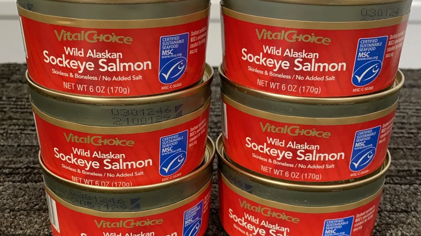*NEW* Vital Choice Wild Alaskan Sockeye Salmon, Qty 6 - Best By: 6/2029