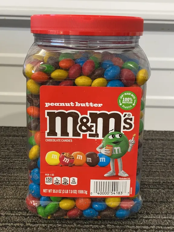 *NEW* M&M'S Peanut Butter Milk Chocolate Candy, 55 Oz - Best By: 3/2027
