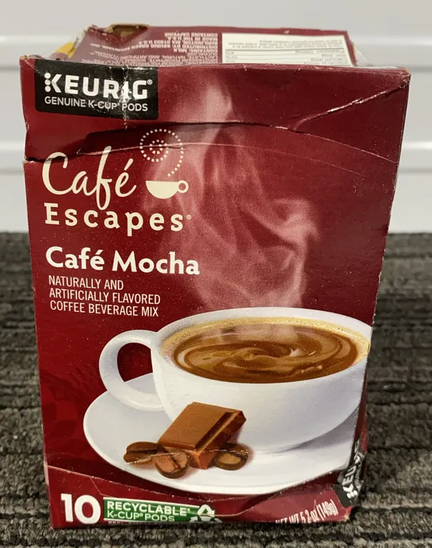 *NEW* Café Escapes Café Mocha K-Cup, 10 Pods - Best By: 2/2027